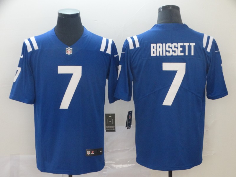 Men Nike Indianapolis Colts #7 Brissett 2019 Vapor Untouchable blue Inverted Legend Limited Jersey->houston texans->NFL Jersey